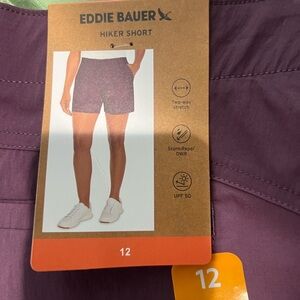 Eddie Bauer Women's  size 12 Hiker Shorts in Purple